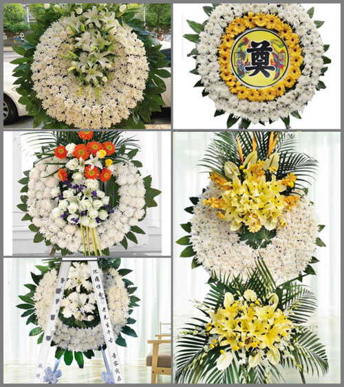 山东青岛黄岛区理务关镇花根山村花圈速递